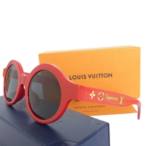 LOUIS VUITTON ルイ・ヴィトン Z0989 17aw Supreme Louis Vuitton ROUND (RED) ルイヴィトン×シュプリーム メンズ レディース サングラス レッド ユニセックス